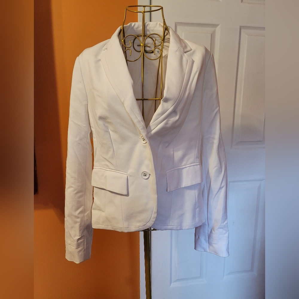 7th Avenue White Tailored Blazer